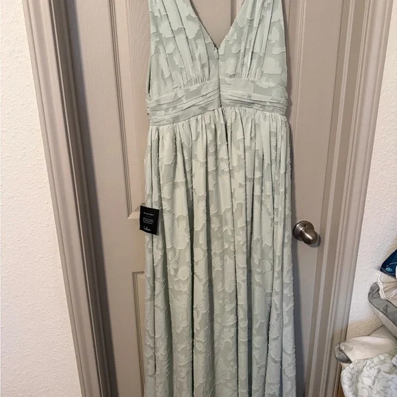 Lulus Light Green Textured Dress L NWT - Picture 10 of 11